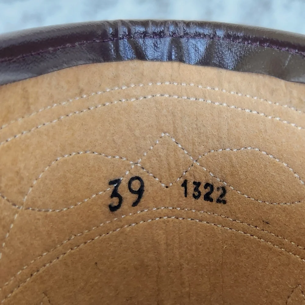 El Estribo Spanish "Camperos" Riding Boots Brown Leather | Women's Size 39, 8 US - Picture 13 of 15